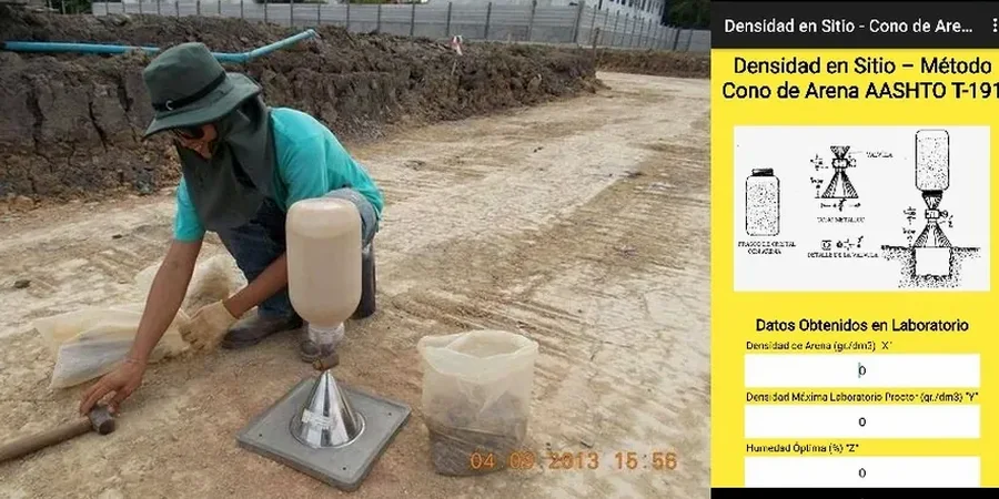 Ensayos in situ en Lo Prado